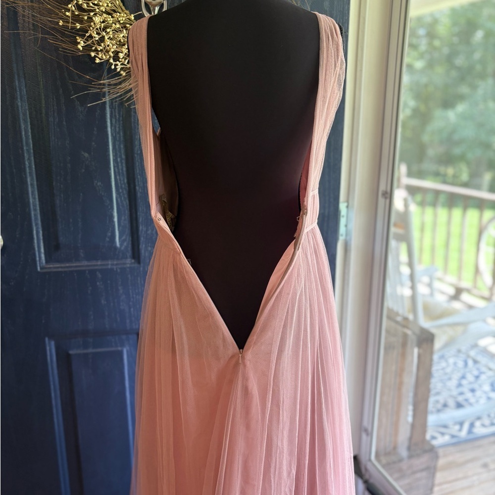 Jenny Yoo Tulle Dress, Whipped Apricot, Size 2 - Picture 5 of 16